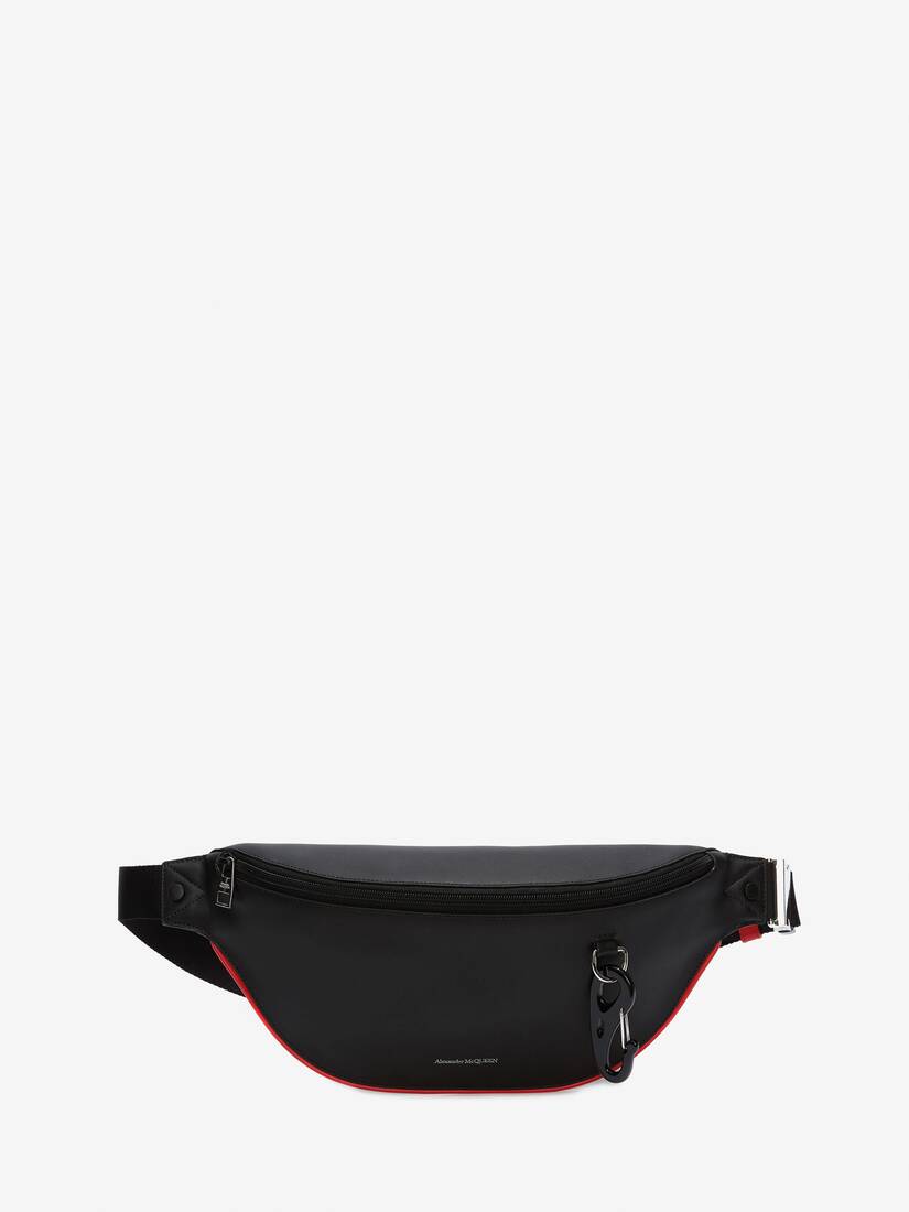 Riñoneras Alexander McQueen Harness Hombre - Negros/Rojos - Mexico 625-OEQYMJ